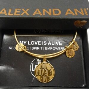 Alex & Ani My Love Is Alive Gold Bracelet